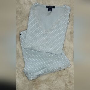 Charter Club Polka Dot Short Pajama Set   XL